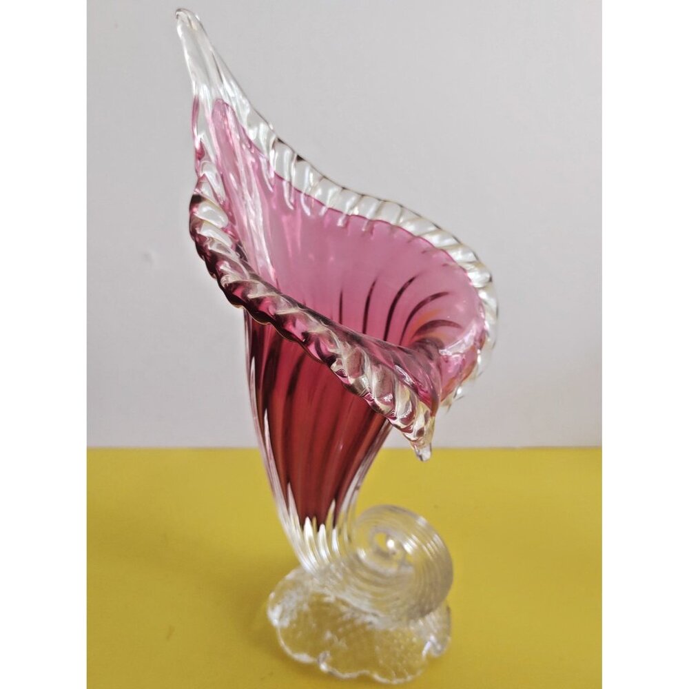 Vintage Chantili Chalet Glass Canada Jack in Pulpit 10.5" Tall